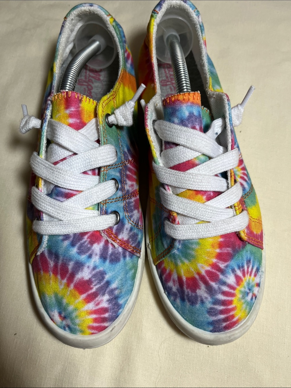 Jellypop Tie-Dye Canvas Sneakers - Multicolor with White Laces